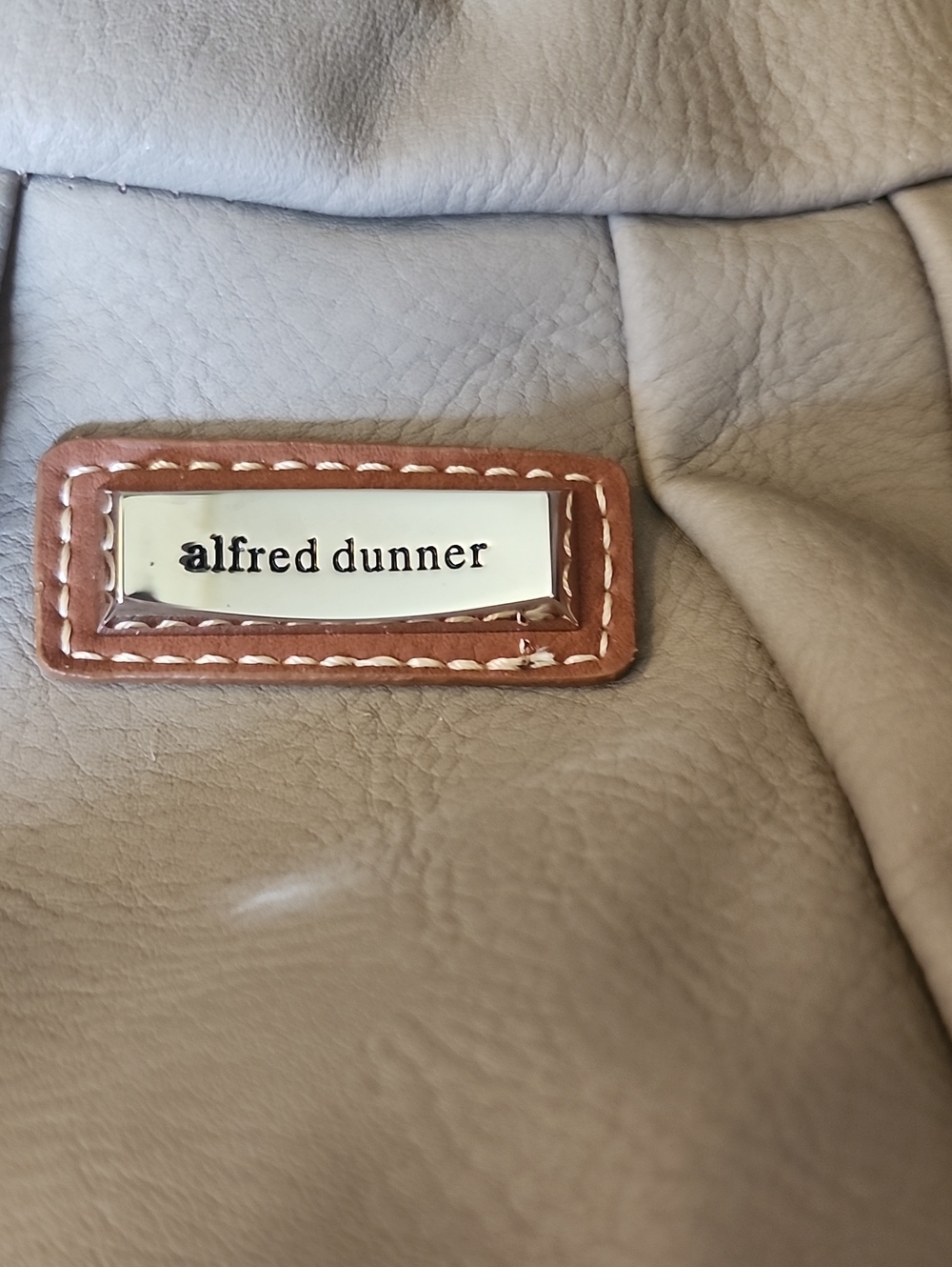 Alfred Dunner Beige and Brown Satchel